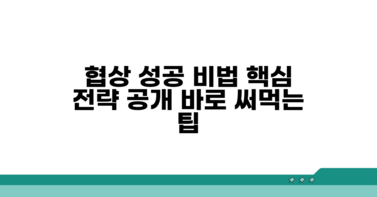 성공적인 협상을 위한 실전 팁
