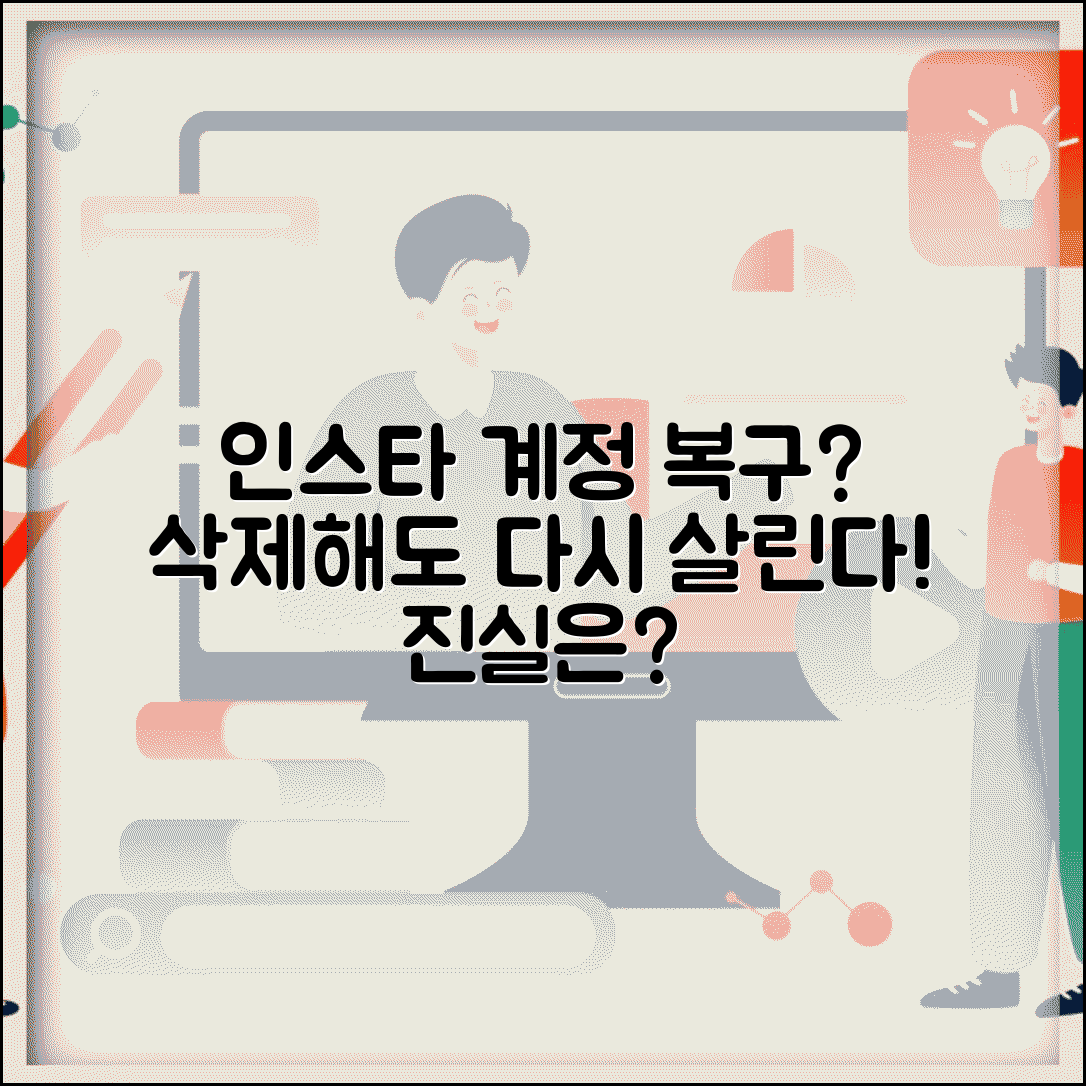 인스타그램 계정 삭제 복구 방법 | 삭제된 계정 되살리기 가능한지 확인