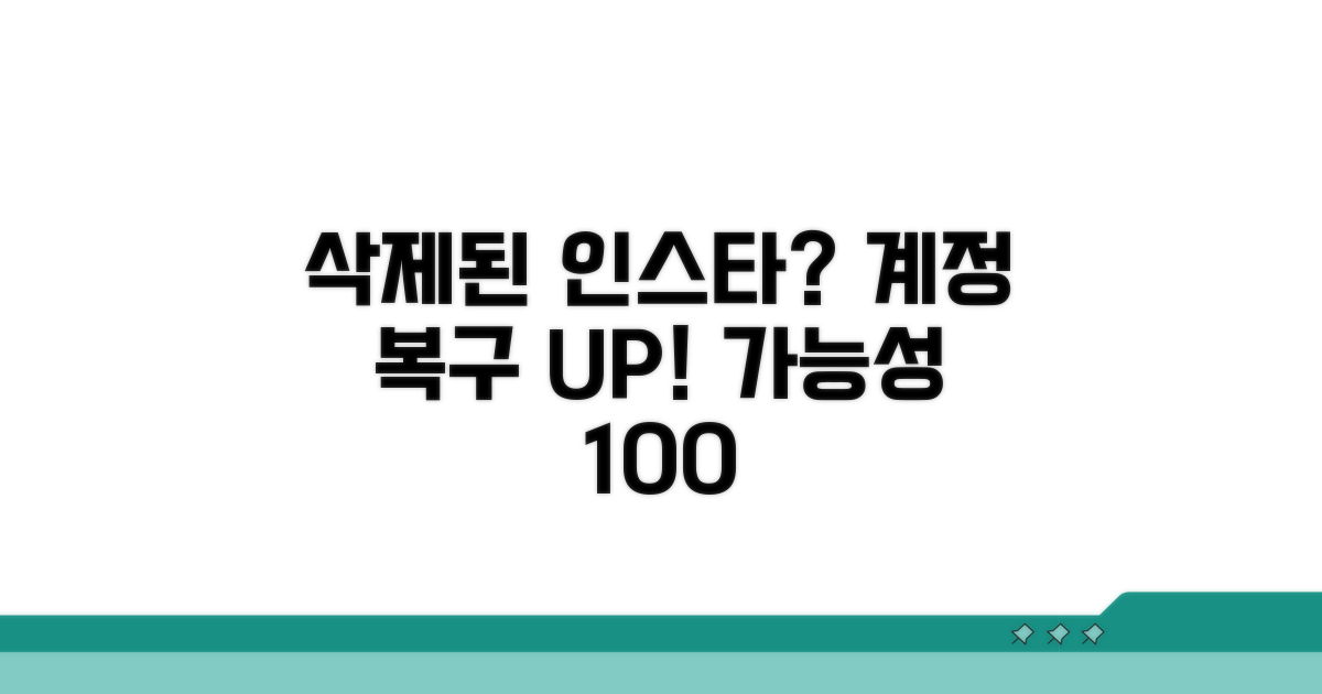 삭제된 인스타그램 계정 복구 가능할까?