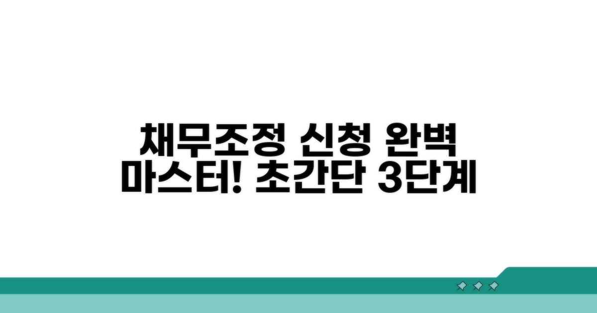 신속채무조정 신청 절차 완벽 가이드