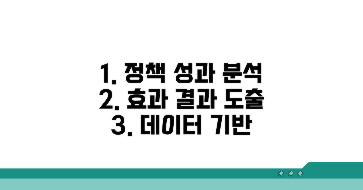 정책 효과 및 성과 분석
