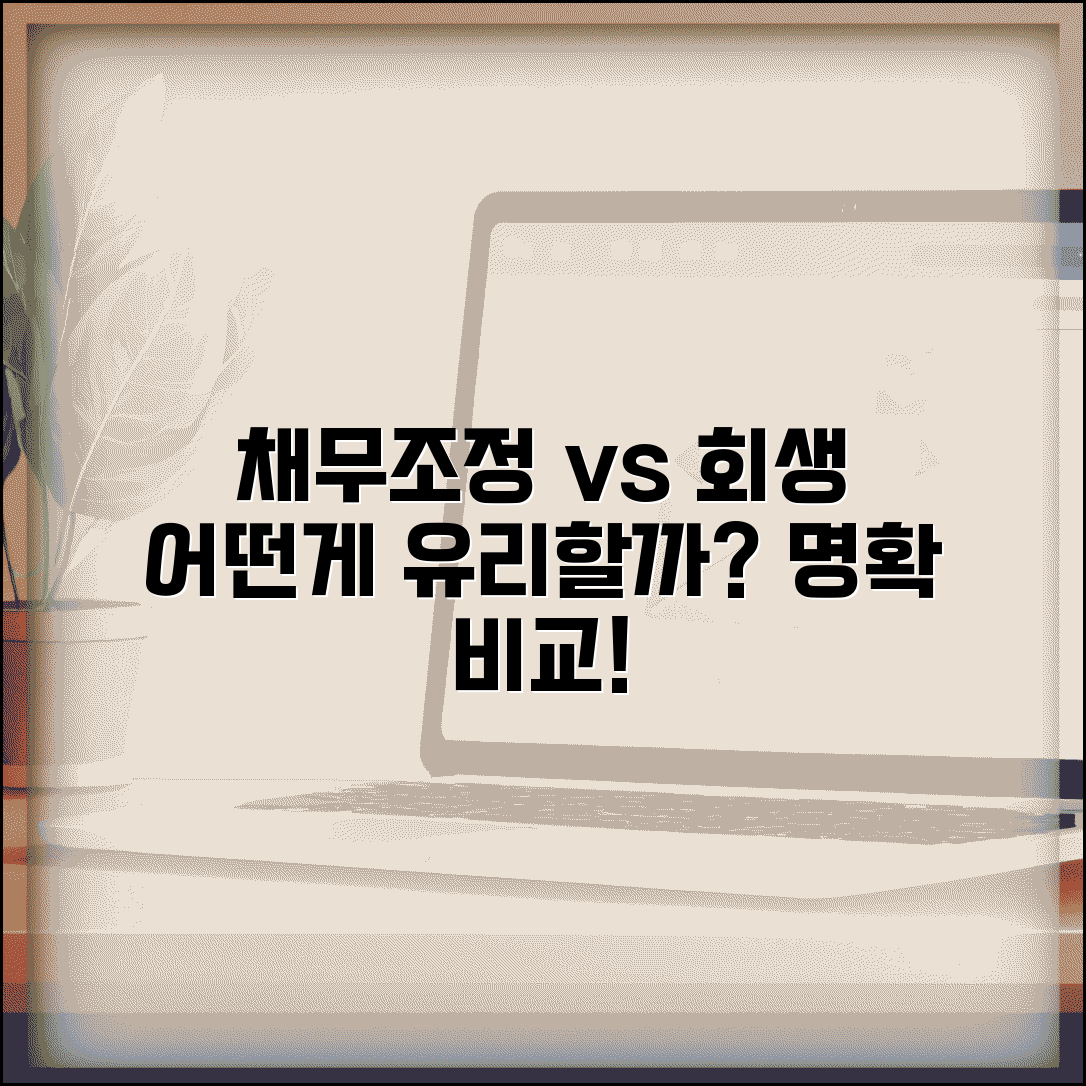 채무조정 개인회생 차이점 | 어떤 제도가 유리한가 | 채무해결 방법 비교