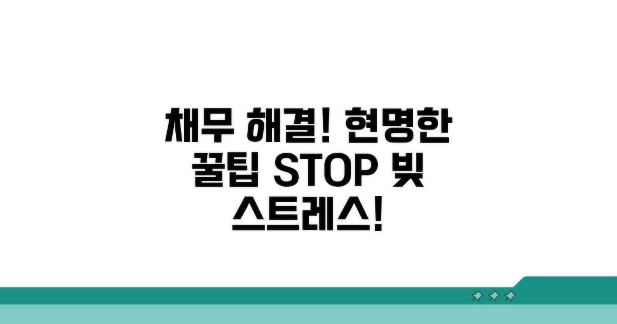 채무 문제, 현명하게 극복하는 꿀팁