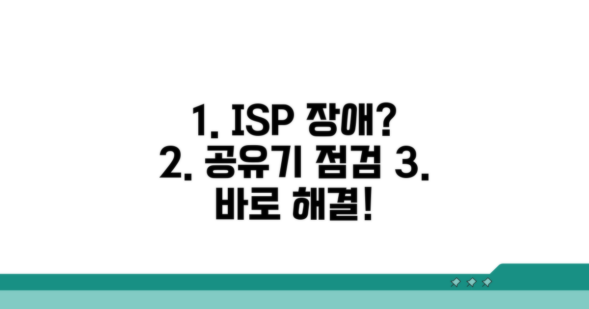 ISP 장애부터 공유기 점검까지