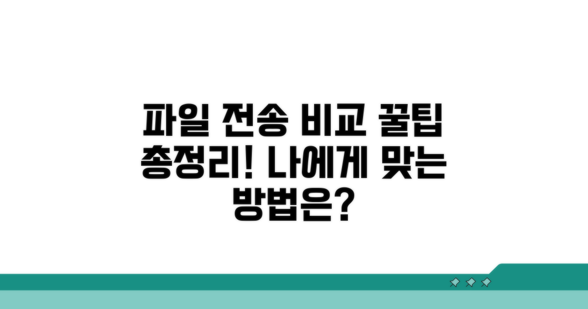 다양한 파일 전송 방법 비교 분석