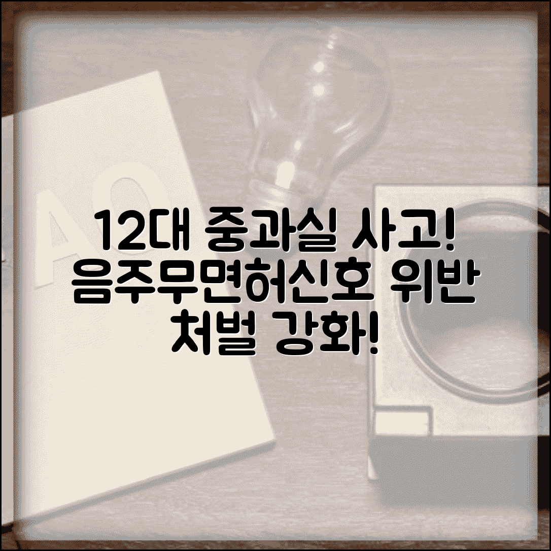 교통사고 12대중과실 | 음주 무면허 신호위반 등 중과실 사고 처벌 강화