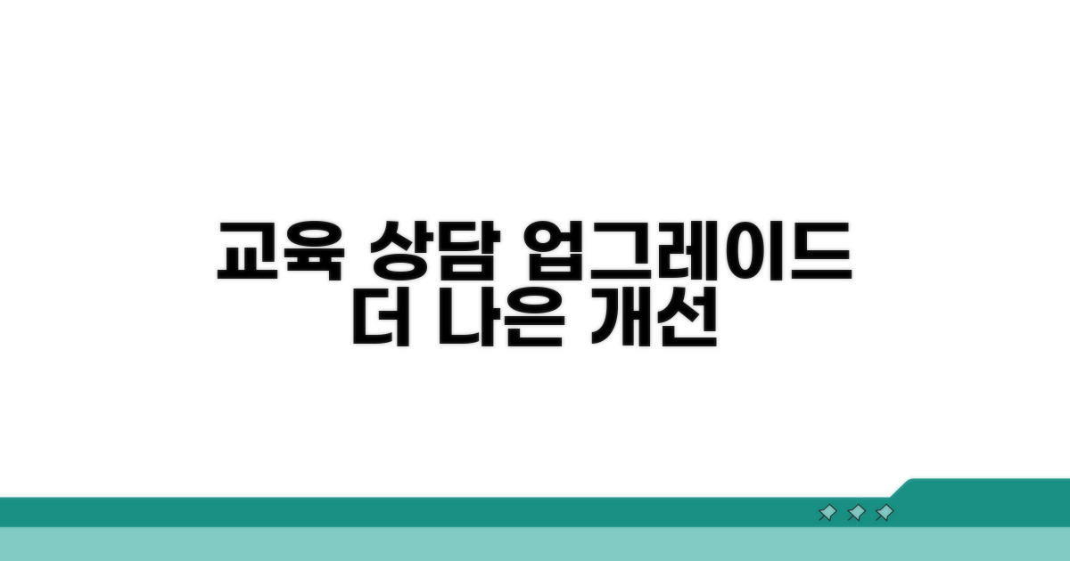 개선 방향 2: 교육 및 상담 강화
