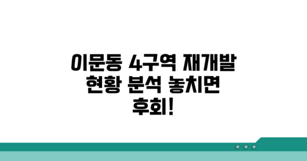 이문동 4구역 재개발 현황 분석