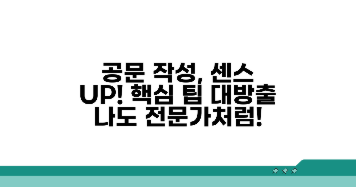 공문 센스 더하는 추가 팁