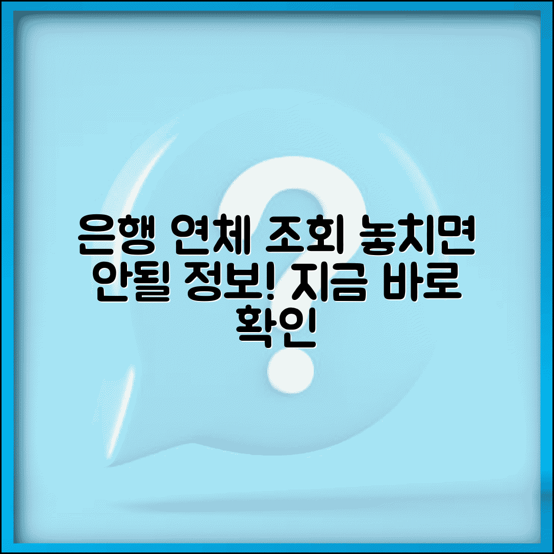 은행 연체기록 조회 | 은행 연체 정보 확인과 조회 방법