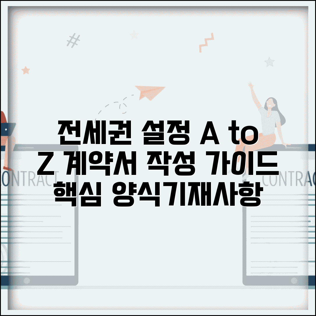 전세권설정계약서 작성법 | 전세권설정계약서 양식 및 기재사항