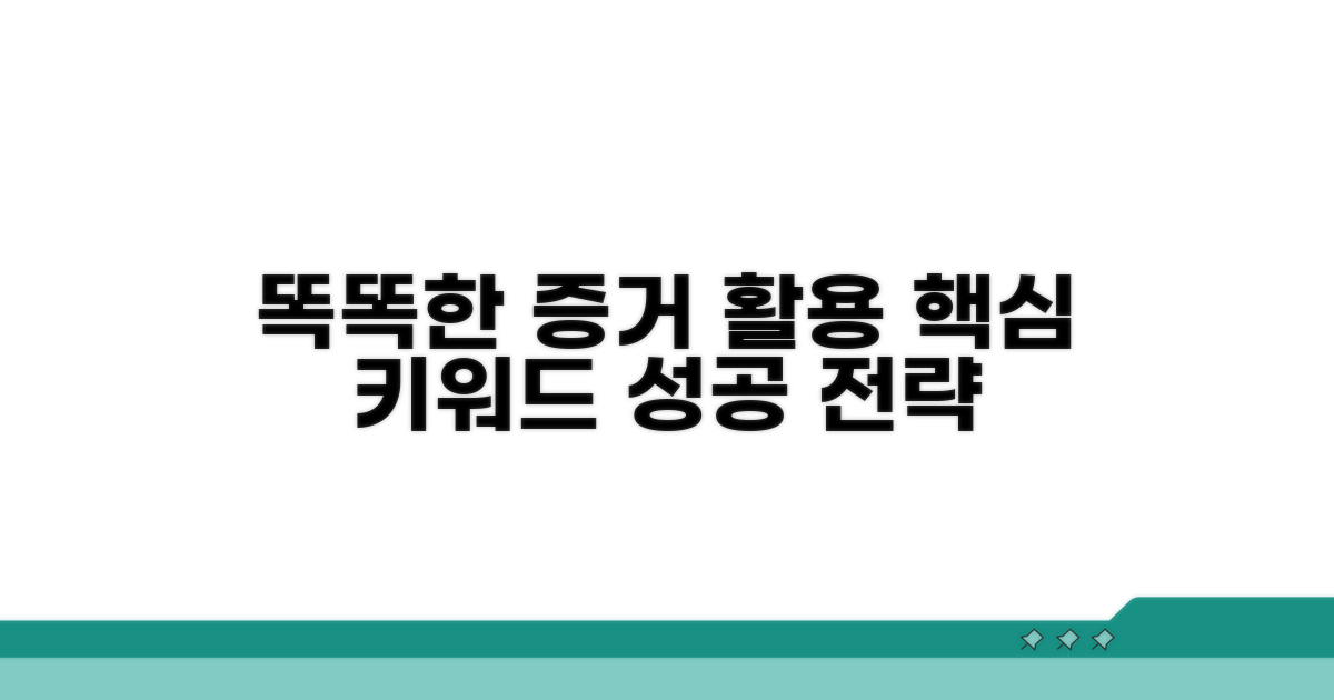 똑똑하게 증거 활용하기
