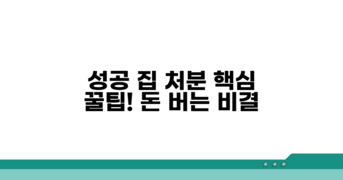 성공적인 집 처분 위한 꿀팁
