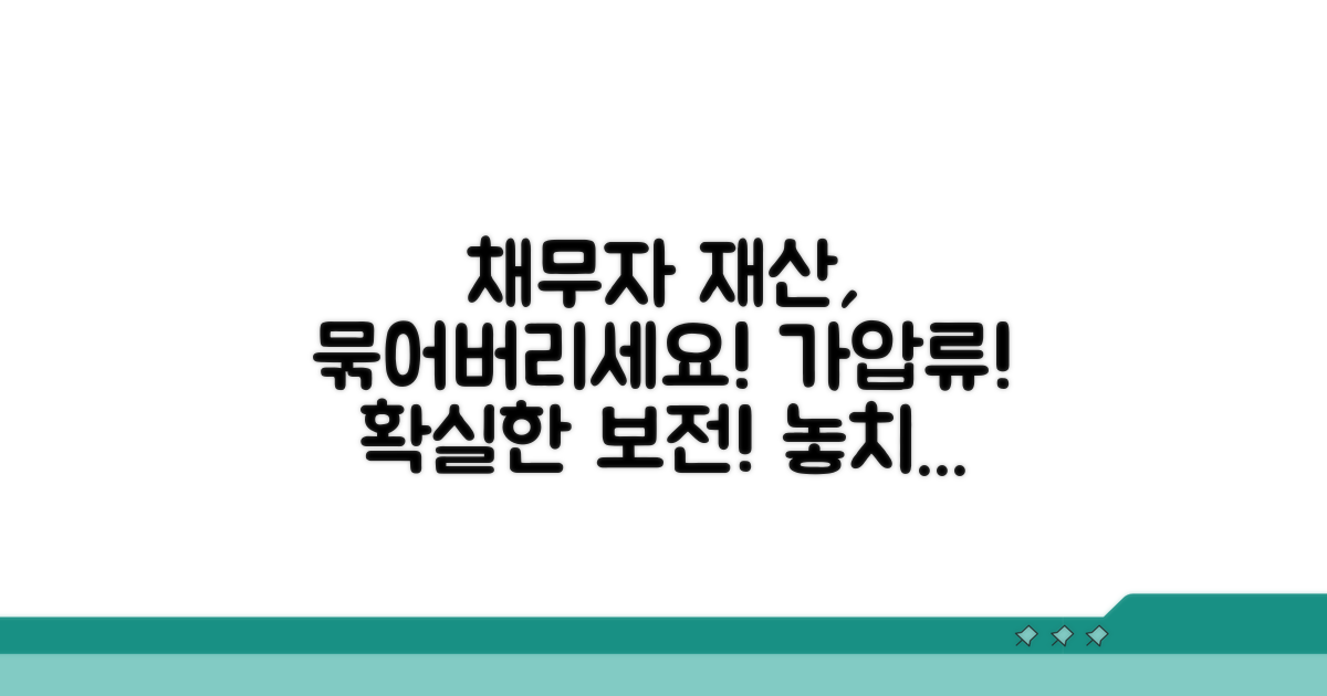 채무자 재산 보전 방법 안내