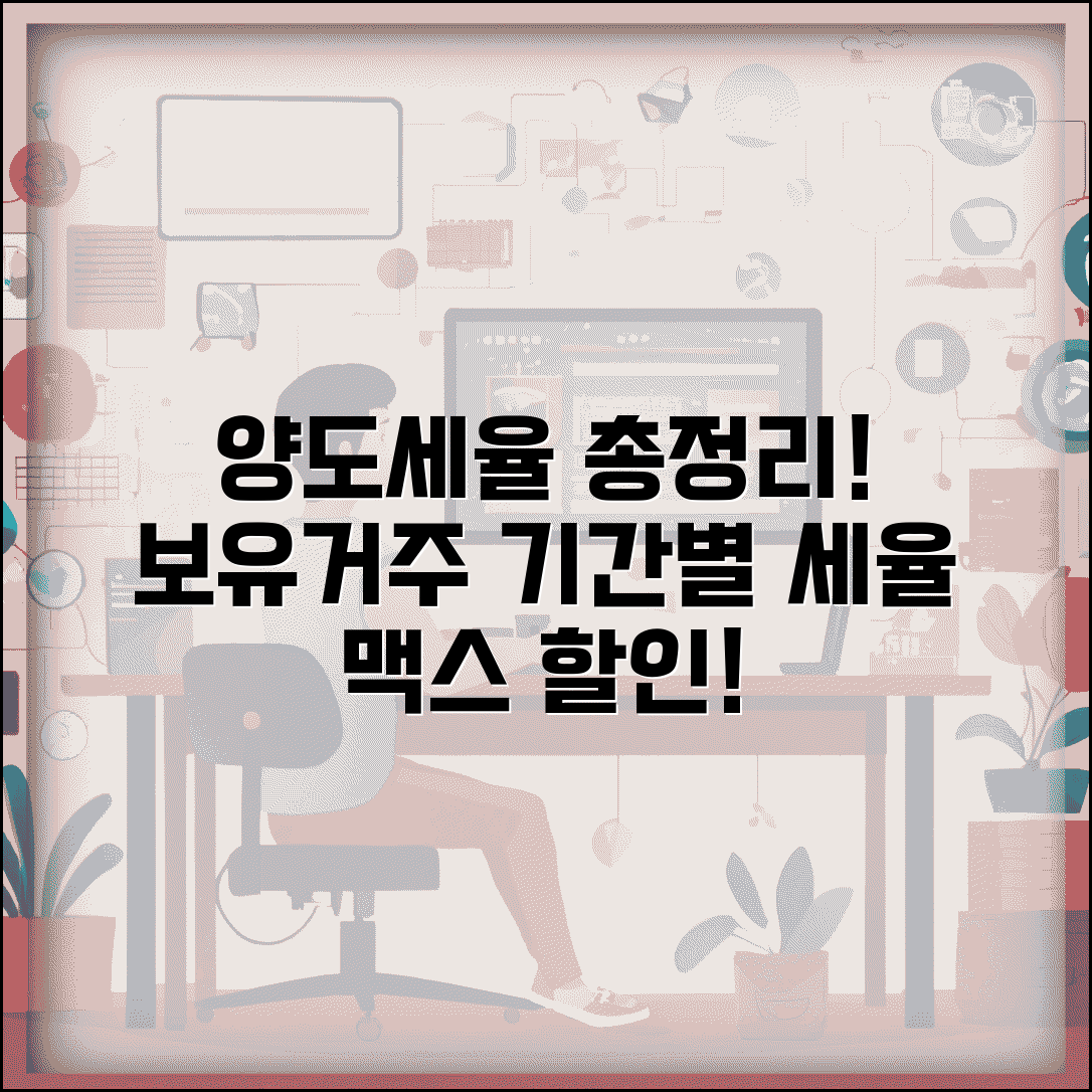 양도소득세율 구간 | 보유기간별 세율 | 거주기간 적용