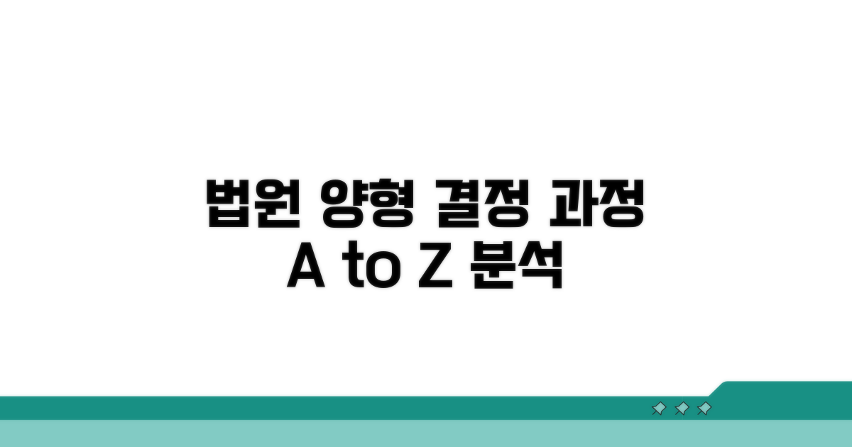 법원 양형 적용 과정 분석