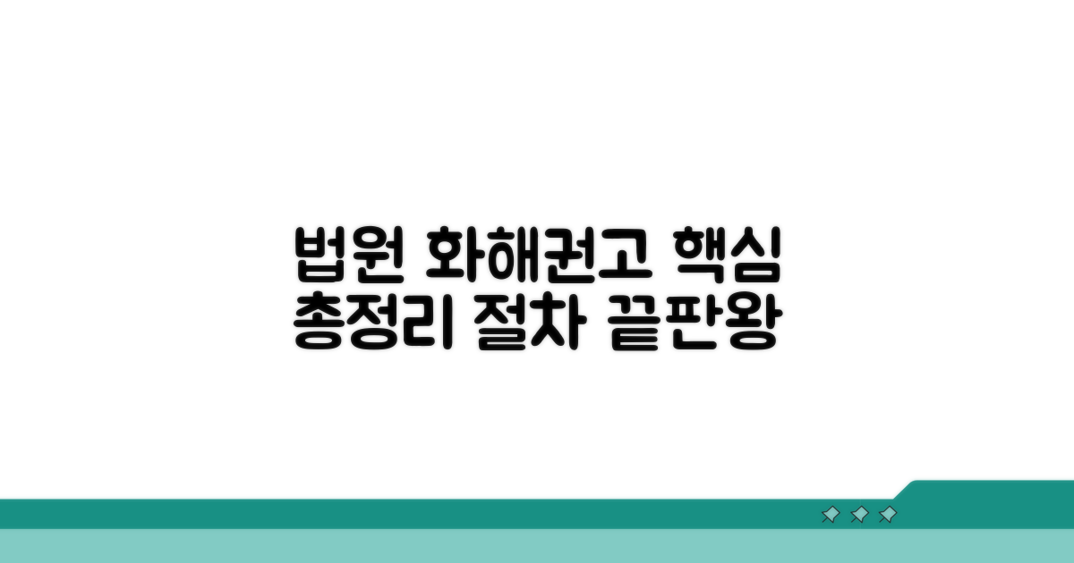 법원 화해권고, 절차 완전 정복
