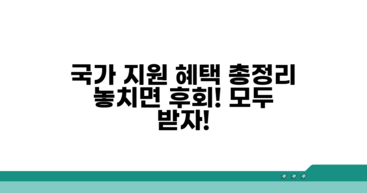 국가 지원 대상과 혜택 총정리