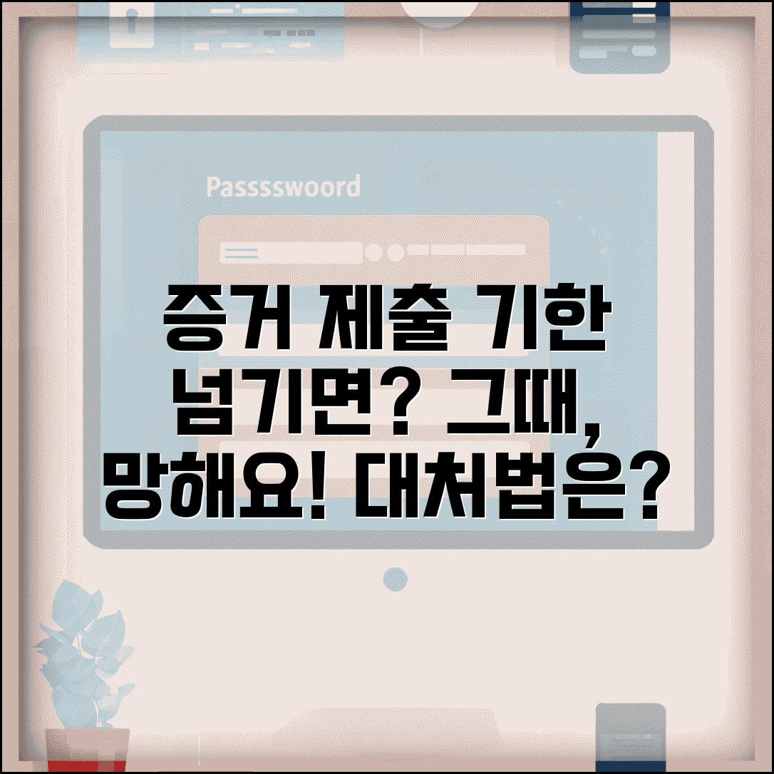 민사소송 증거 제출 기한 지키지 못하면 어떻게 되나요 | 증거제출기한 | 기한도과 | 처리