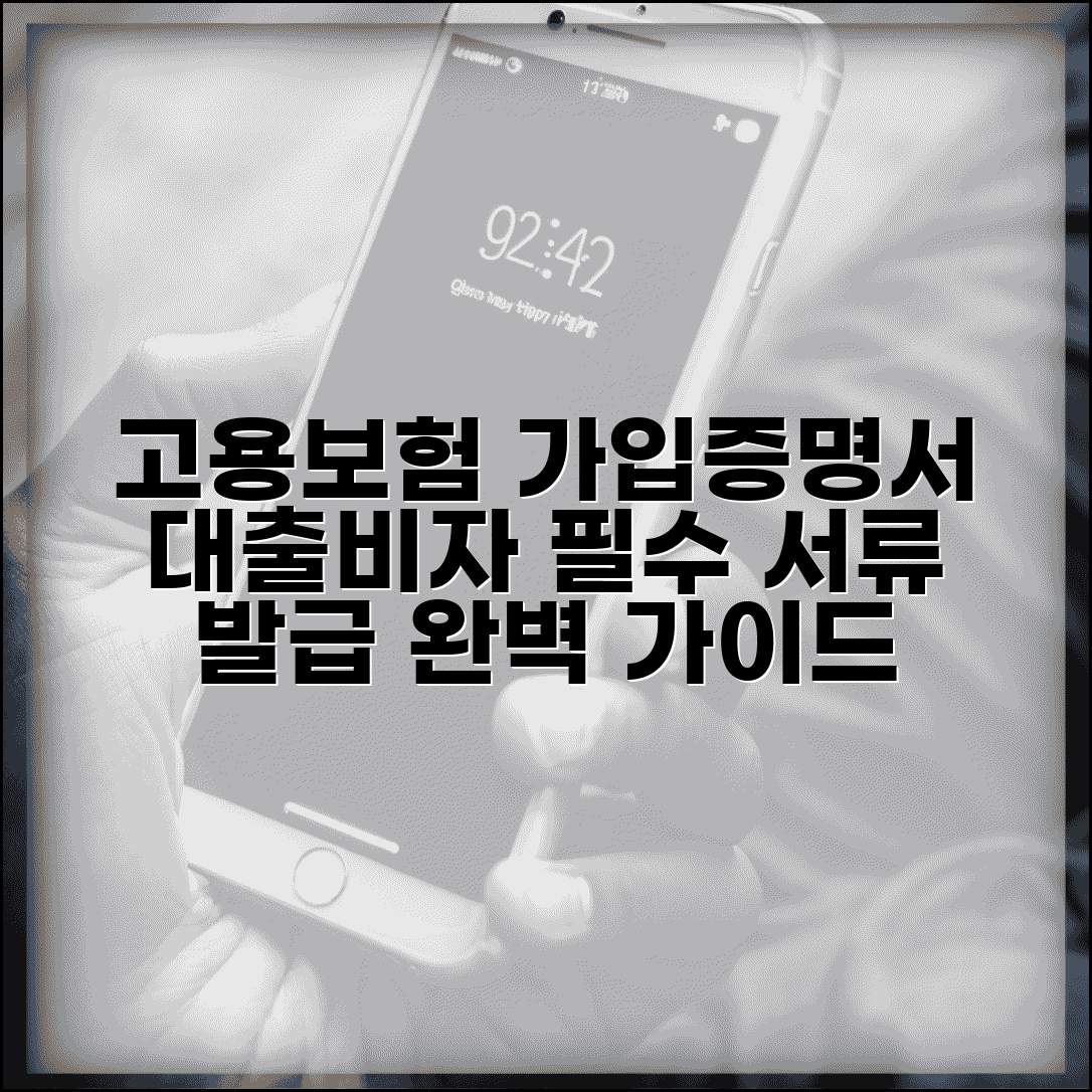 고용보험 가입증명서 발급 | 대출이나 비자용 서류