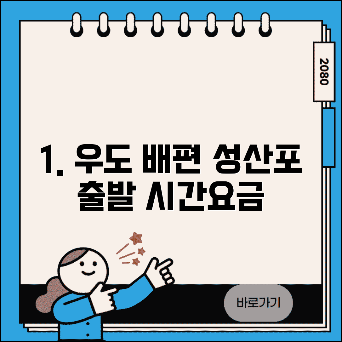 우도 배시간표 성산포항 출발 | 우도 여객선 운항 시간과 요금 정보