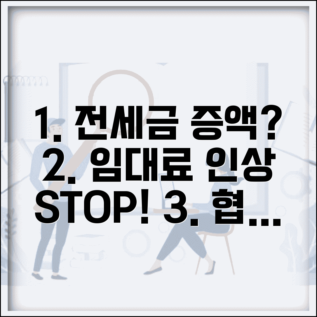 전세보증금 증액 거부 방법 | 임대료 인상 대응법과 협상 전략