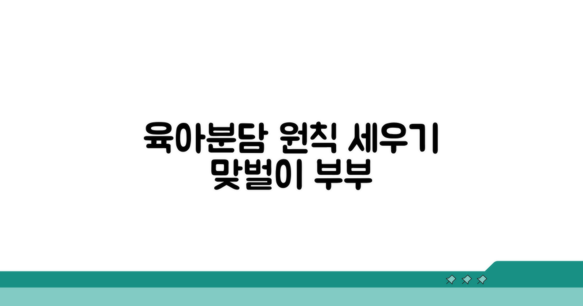 맞벌이 부부 육아분담 원칙 세우기