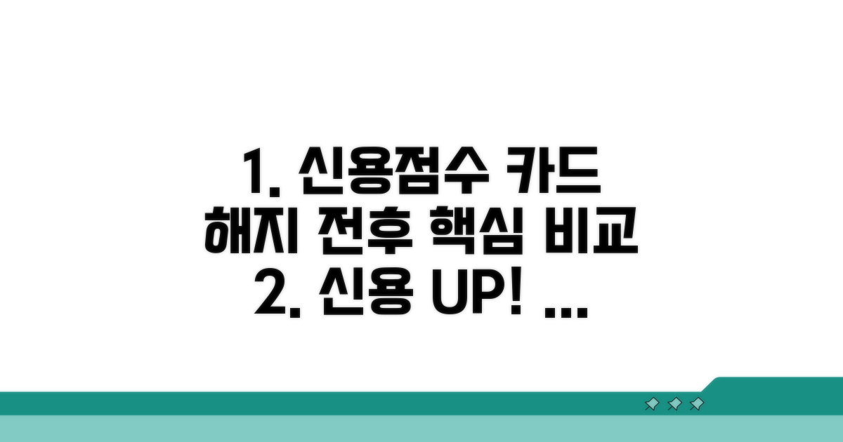 신용점수 관리, 카드 해지 전후 비교