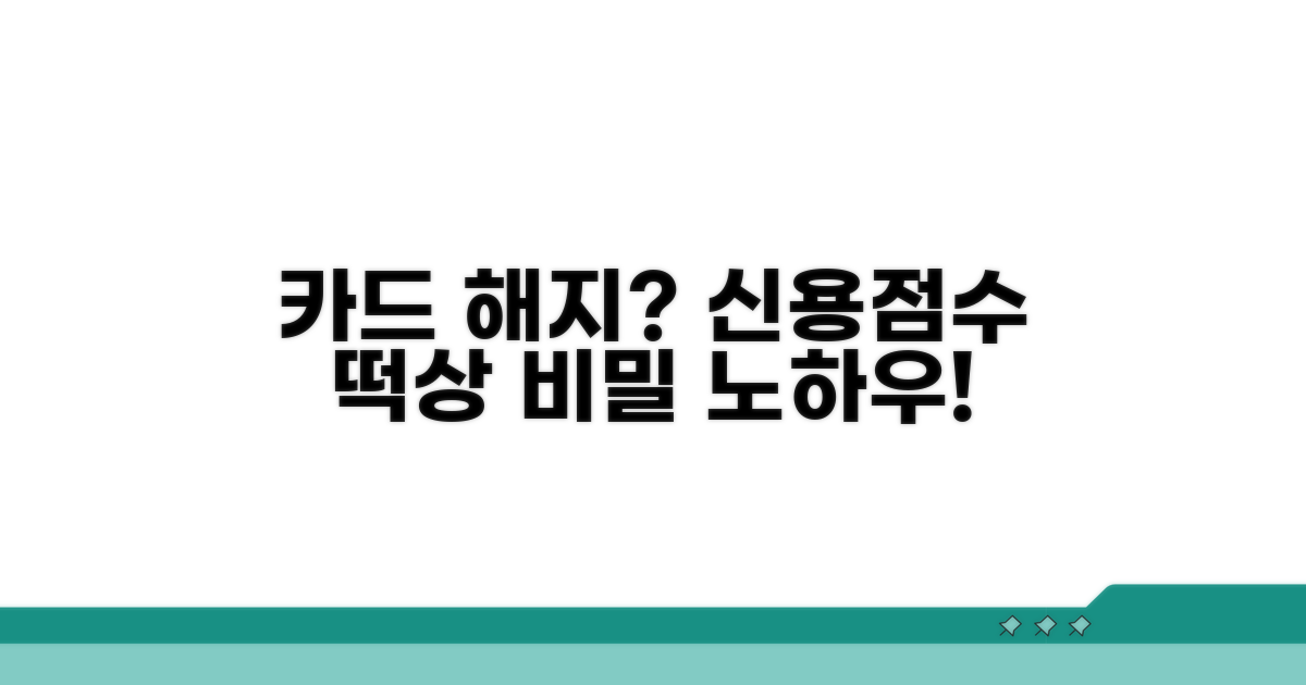 현명한 카드 해지, 신용점수 지키는 팁