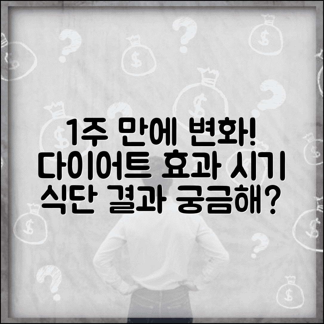 다이어트 식단 효과 기간 몇 주 | 다이어트 효과 나타나는 시기