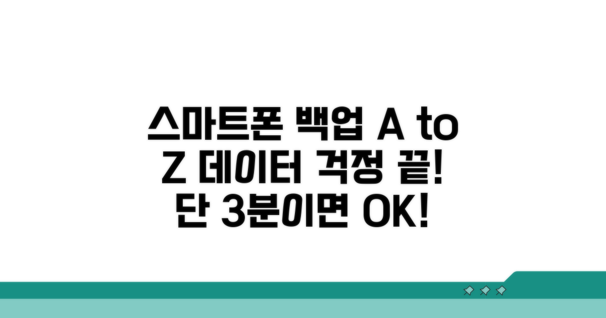 스마트폰 자료 백업, 이것만 알면 끝!