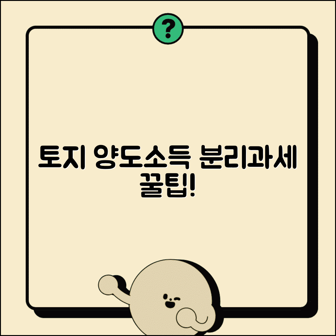 분리과세대상 토지 양도소득 처리 | 토지 매도 시 분리과세 적용