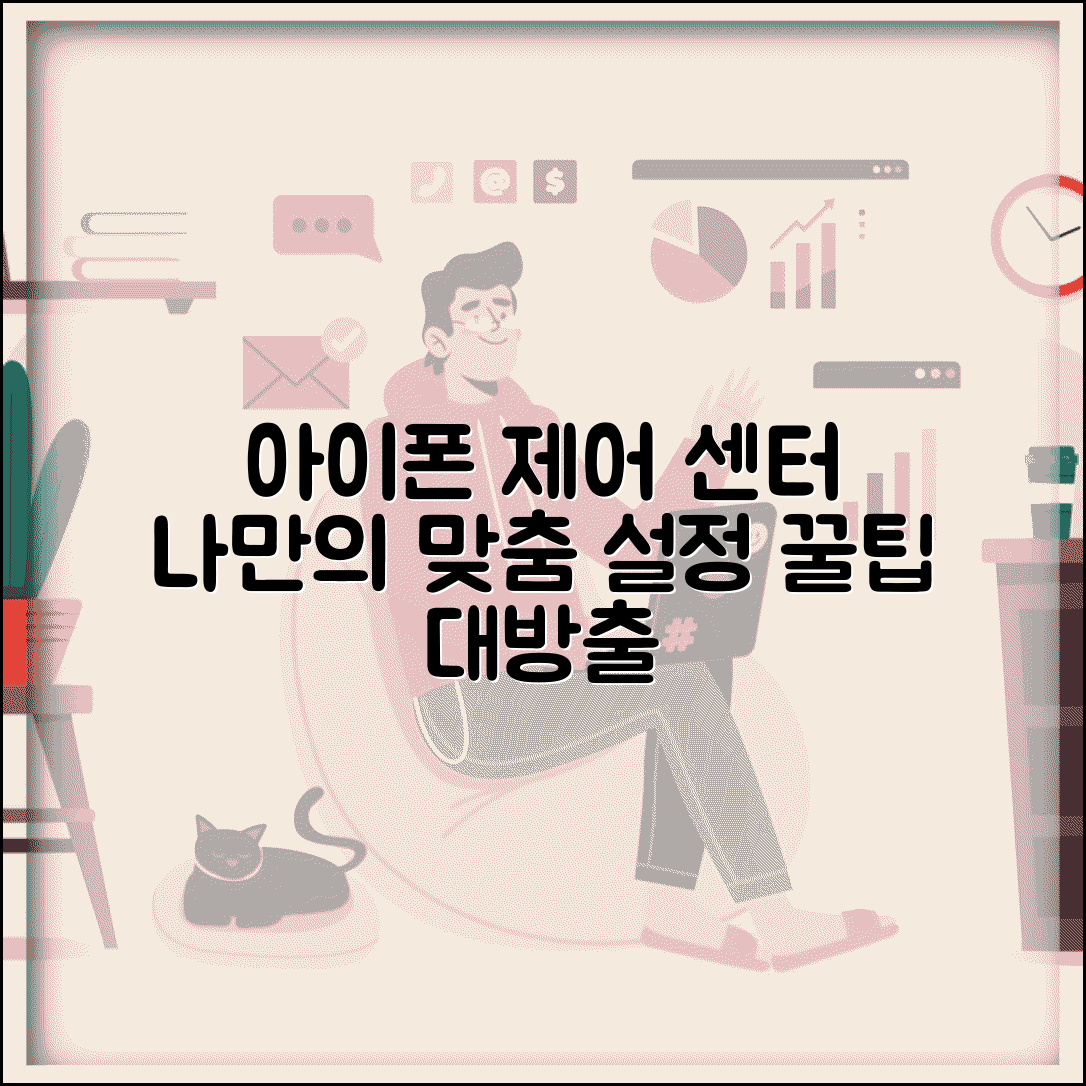 아이폰 제어 센터 커스터마이징 완벽 가이드 | 자주 쓰는 기능 빠르게 접근