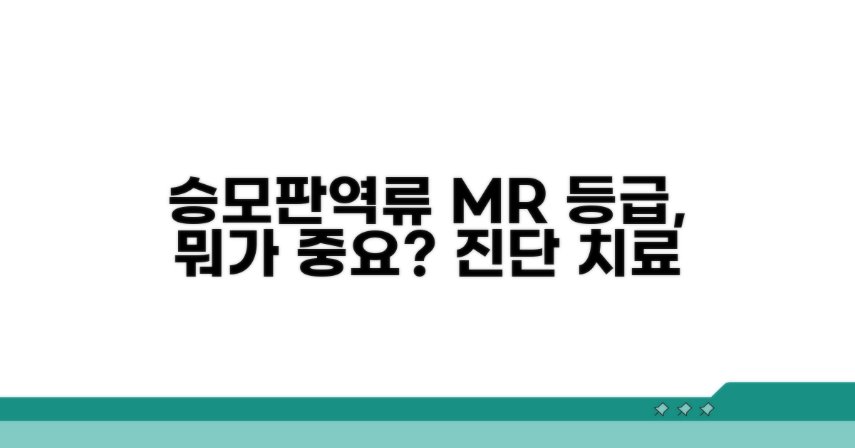 승모판역류 MR 등급, 뭐가 중요할까?