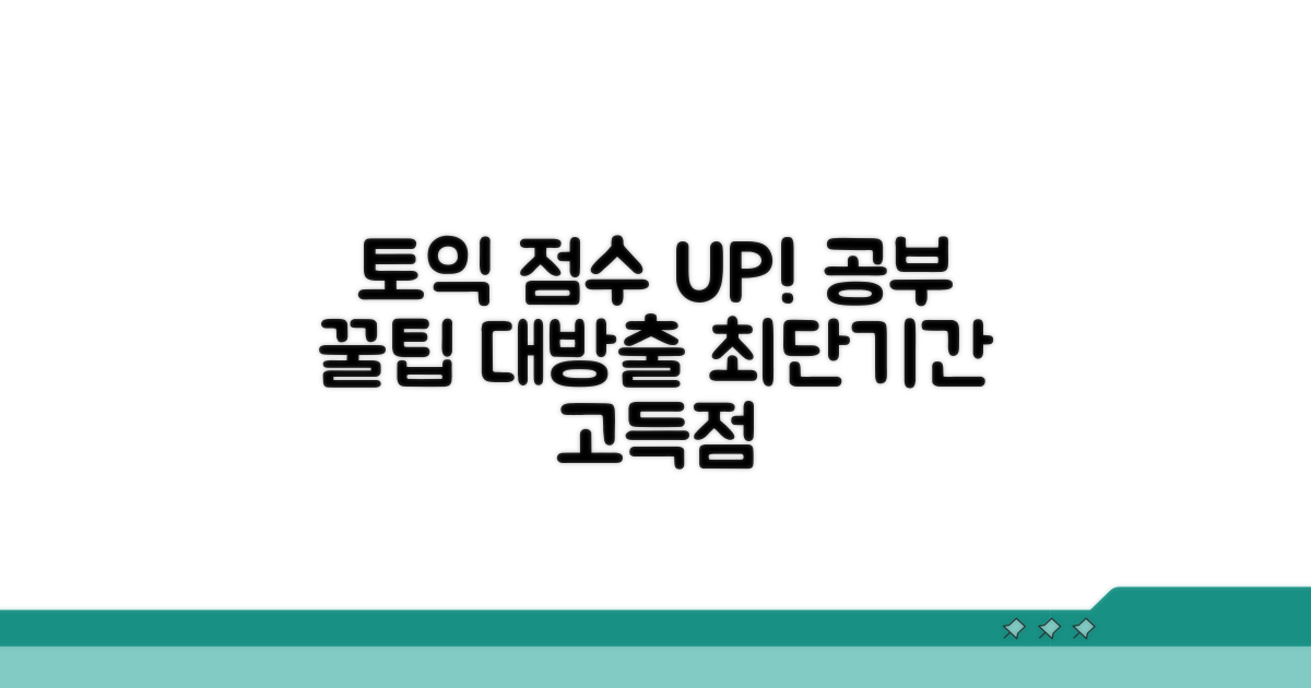 토익 공부 효율 높이는 꿀팁