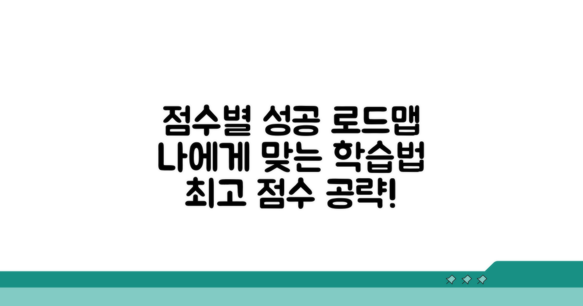 점수대별 추천 학습 로드맵