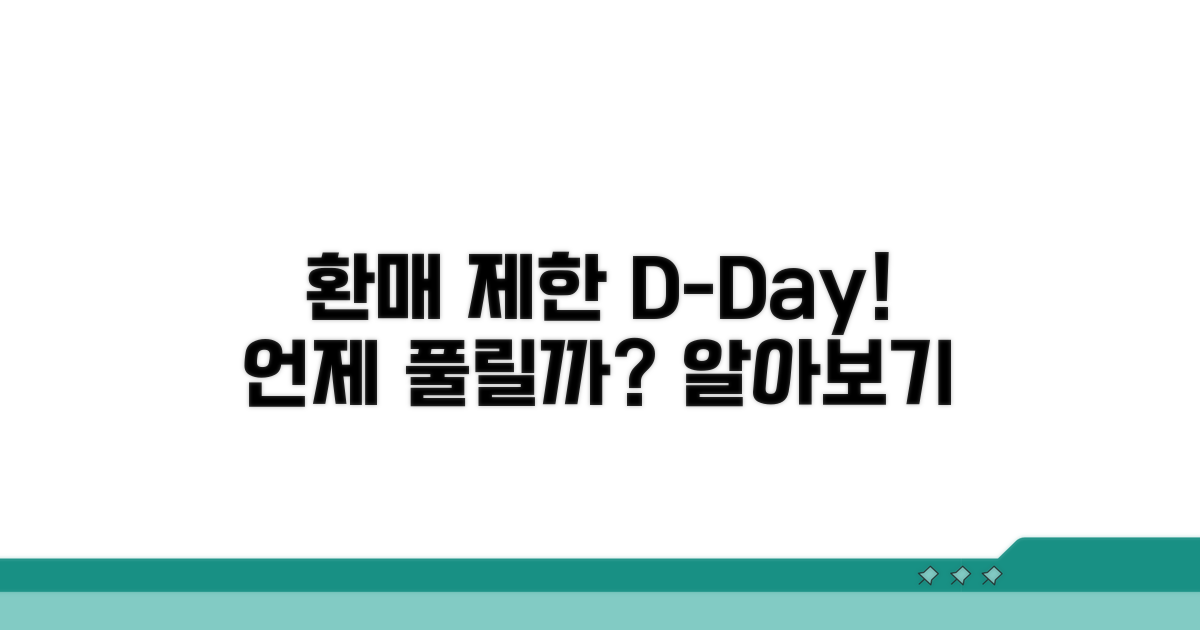 펀드 환매 제한, 언제부터 가능할까?