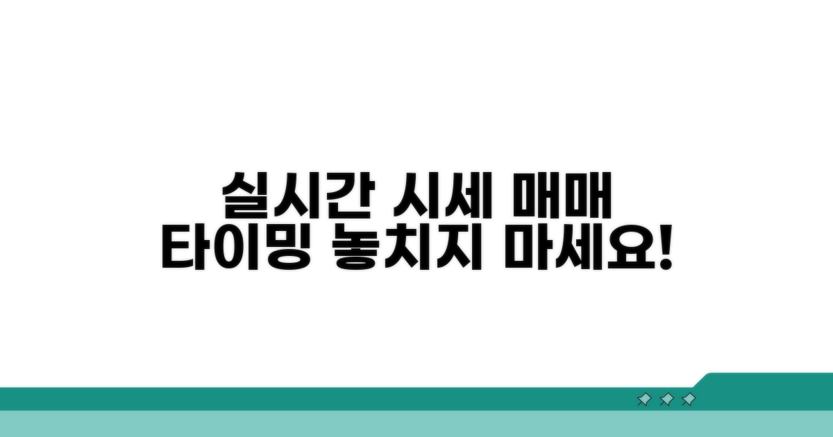 실시간 시세로 매매 타이밍 잡기