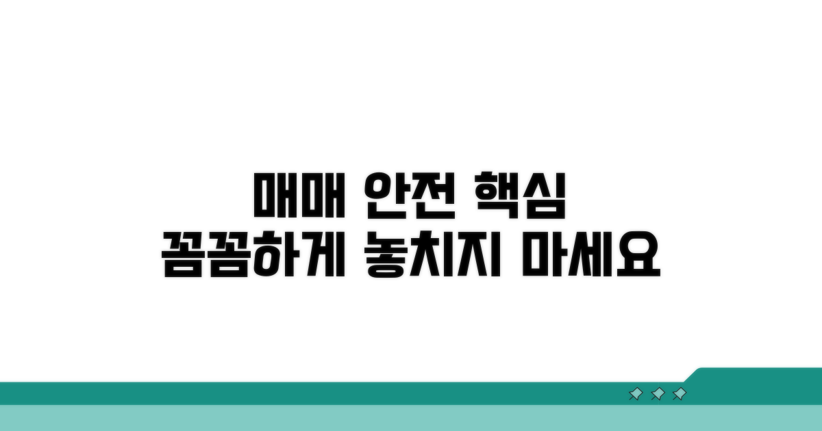 매매 과정, 안전하게 진행하기