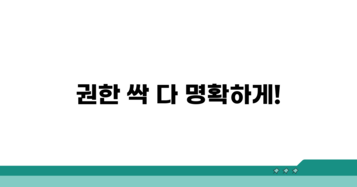 권한 범위, 명확하게 정하기