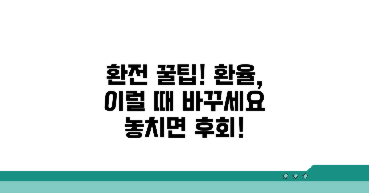 환전 시기, 환율 확인 필수 체크리스트