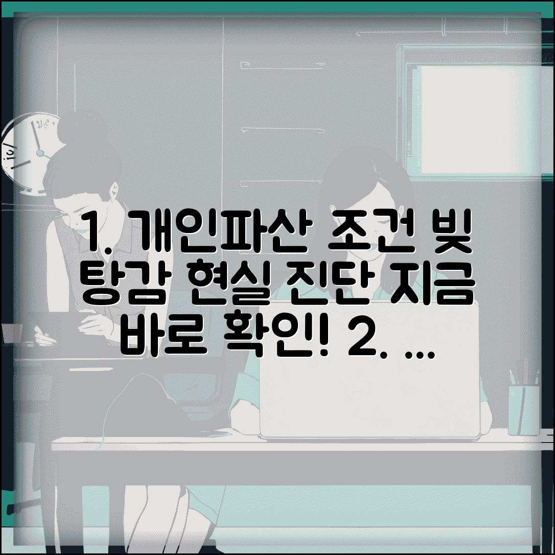 개인파산 조건 현실적 점검 | 빚 탕감 가능성 자가 진단하기