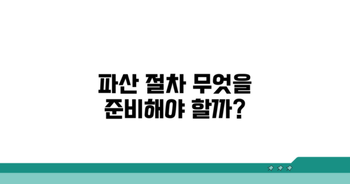 실제 파산 절차, 무엇을 준비?