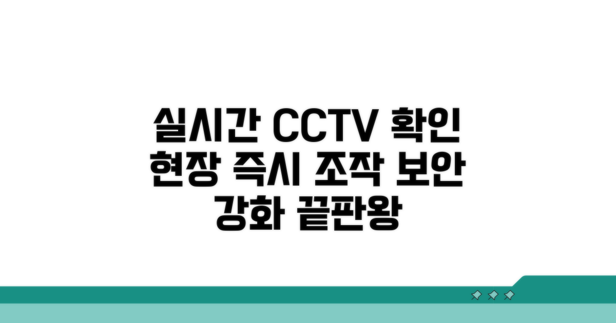실시간 감시 화면 확인 및 조작