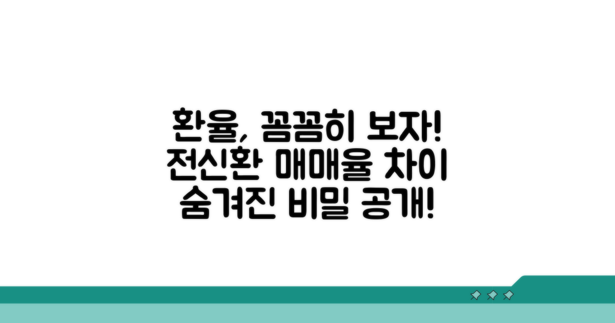 전신환 매매율 차이 파헤치기