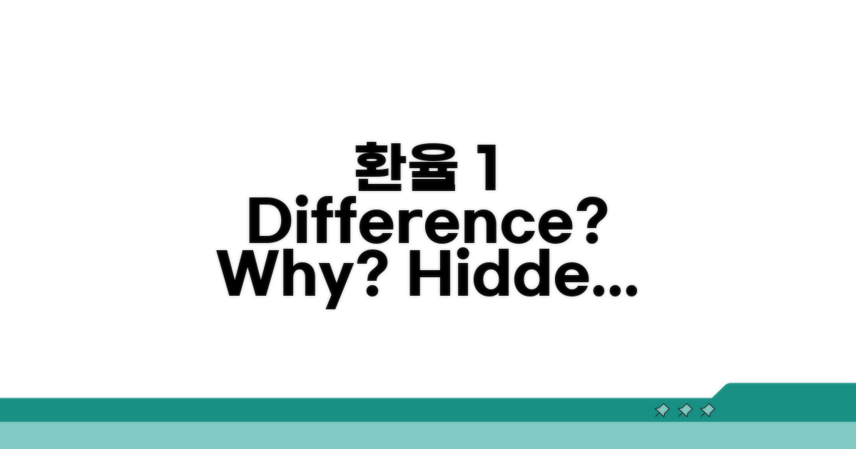환율 1~2% 차이, 왜 생길까?