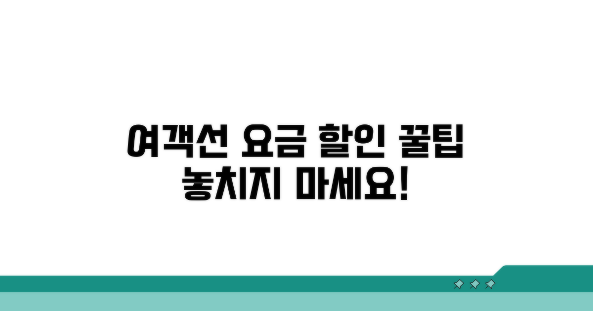 여객선 요금과 할인 혜택 알아보기