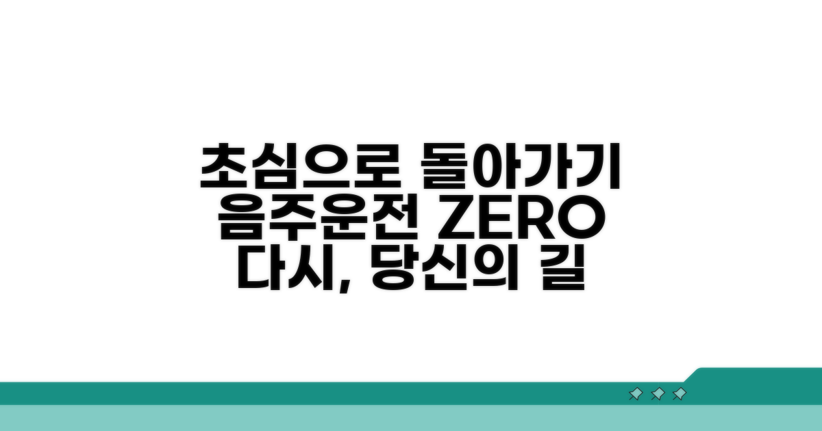 음주운전 초심으로 돌아가기
