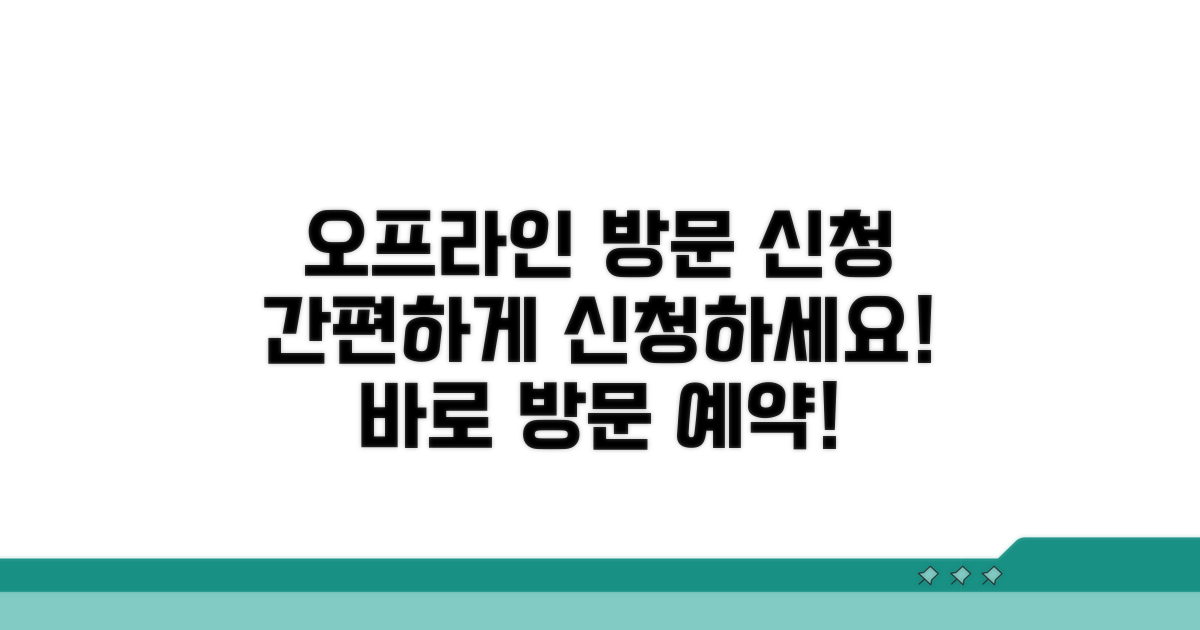오프라인 지점 방문 신청 절차
