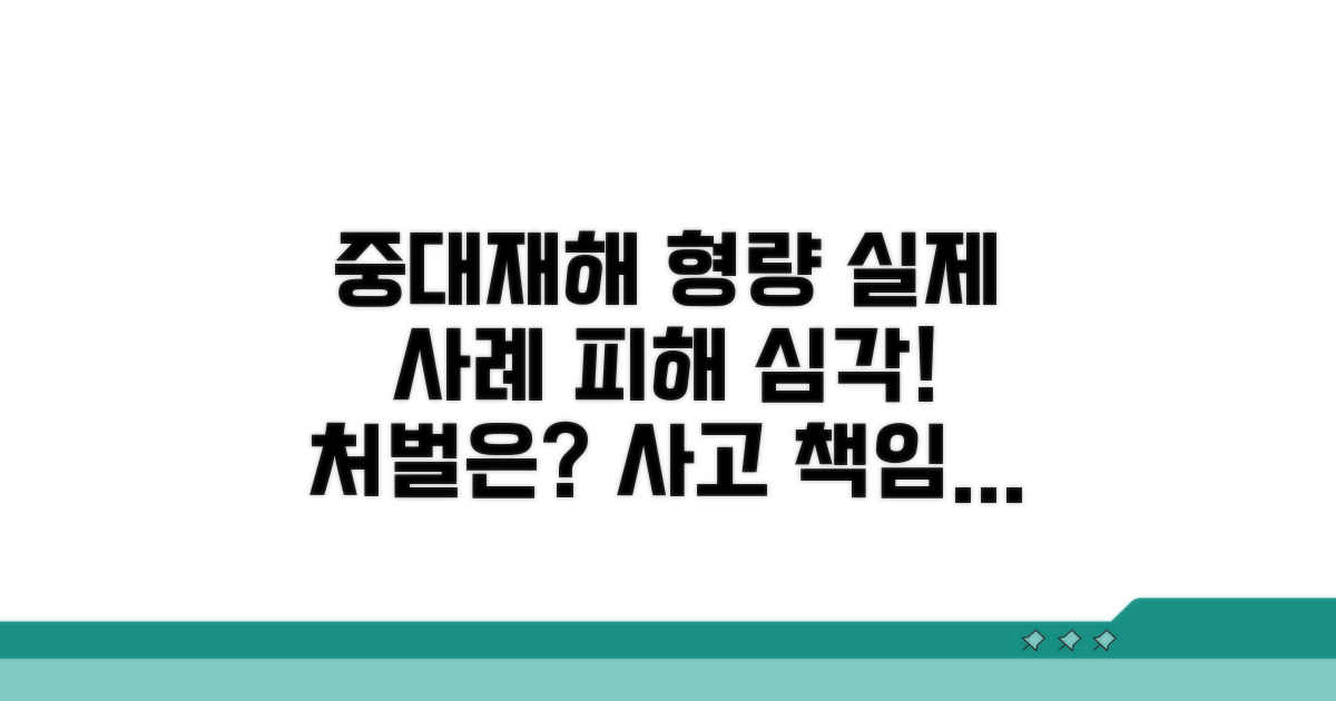 중대재해 발생 시 형량과 구체적 사례